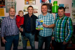 Margus Luik, pisike Marcus, Andres Oper, Indrek Petersoo ja Marko Kristal. Foto: Gertrud Alatare