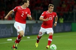 Eestlastel tuleb rinda pista ka vastavalt Juventust ja Interit esindavate Lichtsteineri ning Shaqiriga. Foto: fussball.ch