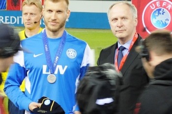 Foto: Ragnar Klavan pidas 100. koondisemängu