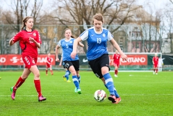 Aprilli keskel kaotasid tüdrukud Tallinnas Leedule 0:3. Foto: Brit Maria Tael