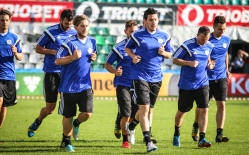 San Marino koondis Tallinnas treeningul. Foto: Jana Pipar