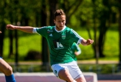 Paide uus täiendus Rättel veel Levadia särgis. Foto: Gertrud Alatare