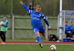 Kevin Rääbis on Tammeka eest see hooaeg uskumatuid väravaid löönud. Foto: Imre Pühvel