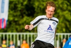 Daniil Ratnikov pani Levadia võrgu sahisema. Foto: Gertrud Alatare