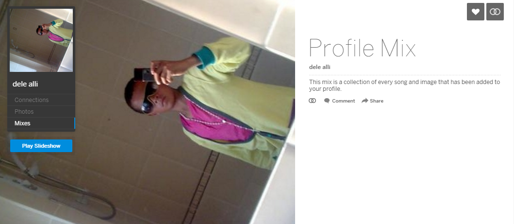 Vaata Dele Alli Myspace'i profiilikat