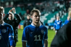 Rauno Sappineni väravasööt aitas Eesti viigini. Foto: Brit Maria Tael