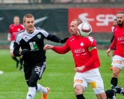 Kaimar Saag mullu Helsinki IFK vastu. Foto: Gertrud Alatare
