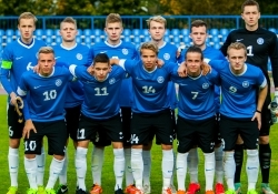 U-19 koondis mullu sügisel. Foto: Gertrud Alatare