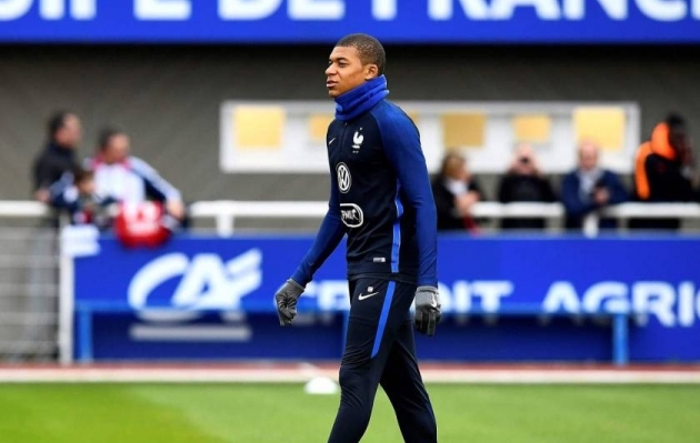 M&auml;rtsis tegi Mbappe deb&uuml;&uuml;di ka Prantsusmaa rahvuskoondises. Foto: en.as.com